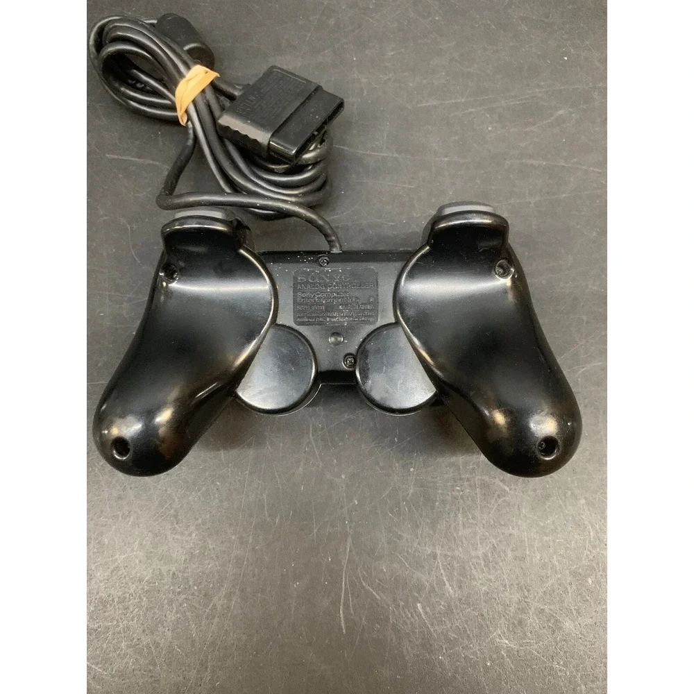 Sony PlayStation 2 PS2 Black Controller DualShock OEM SCPH-10010 - Untested